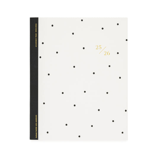 black dot 25/26 academic planner cover