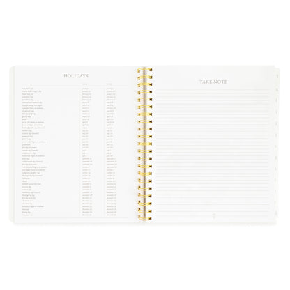 2024 large daily planner interior holidays and notes pages