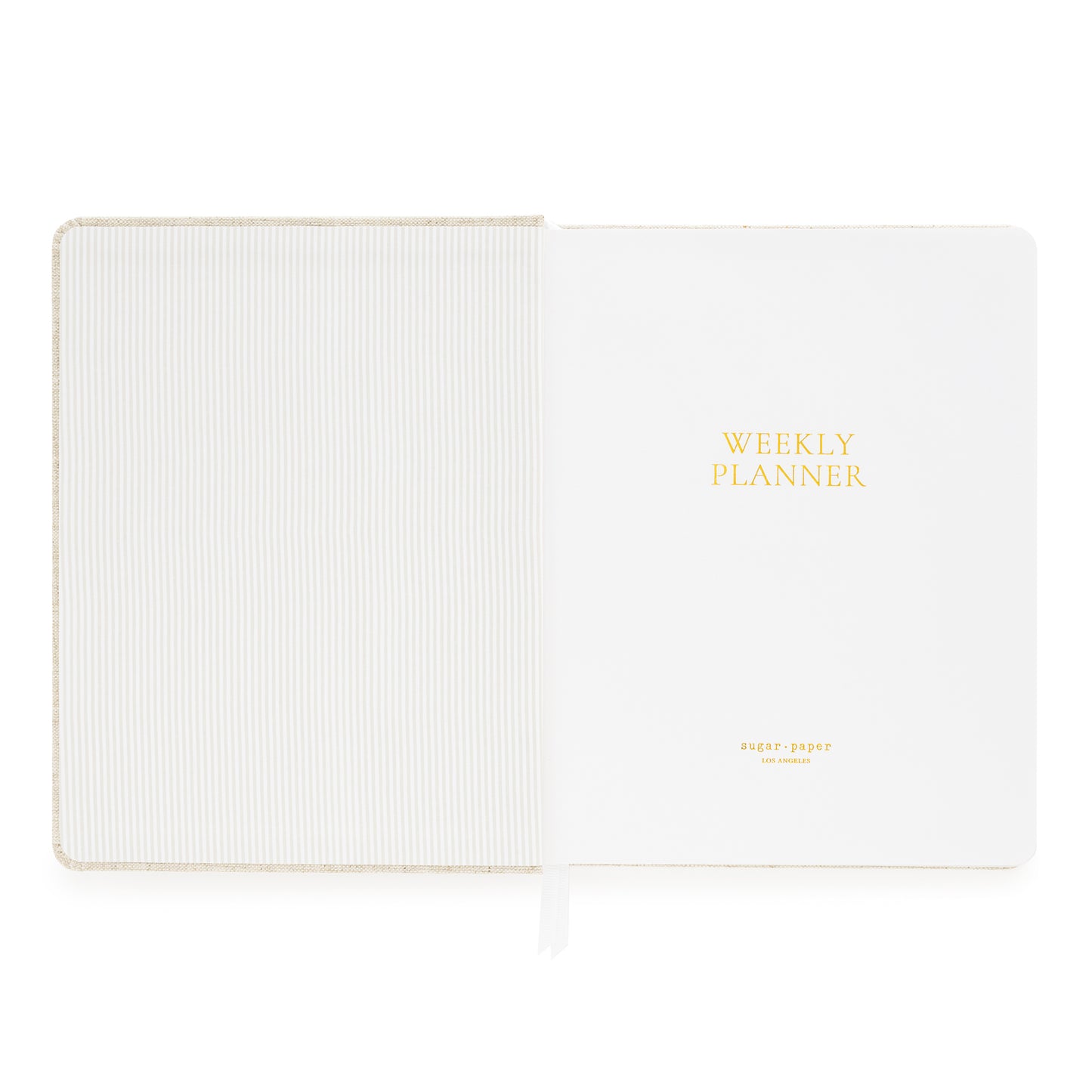 Title page of weekly planner