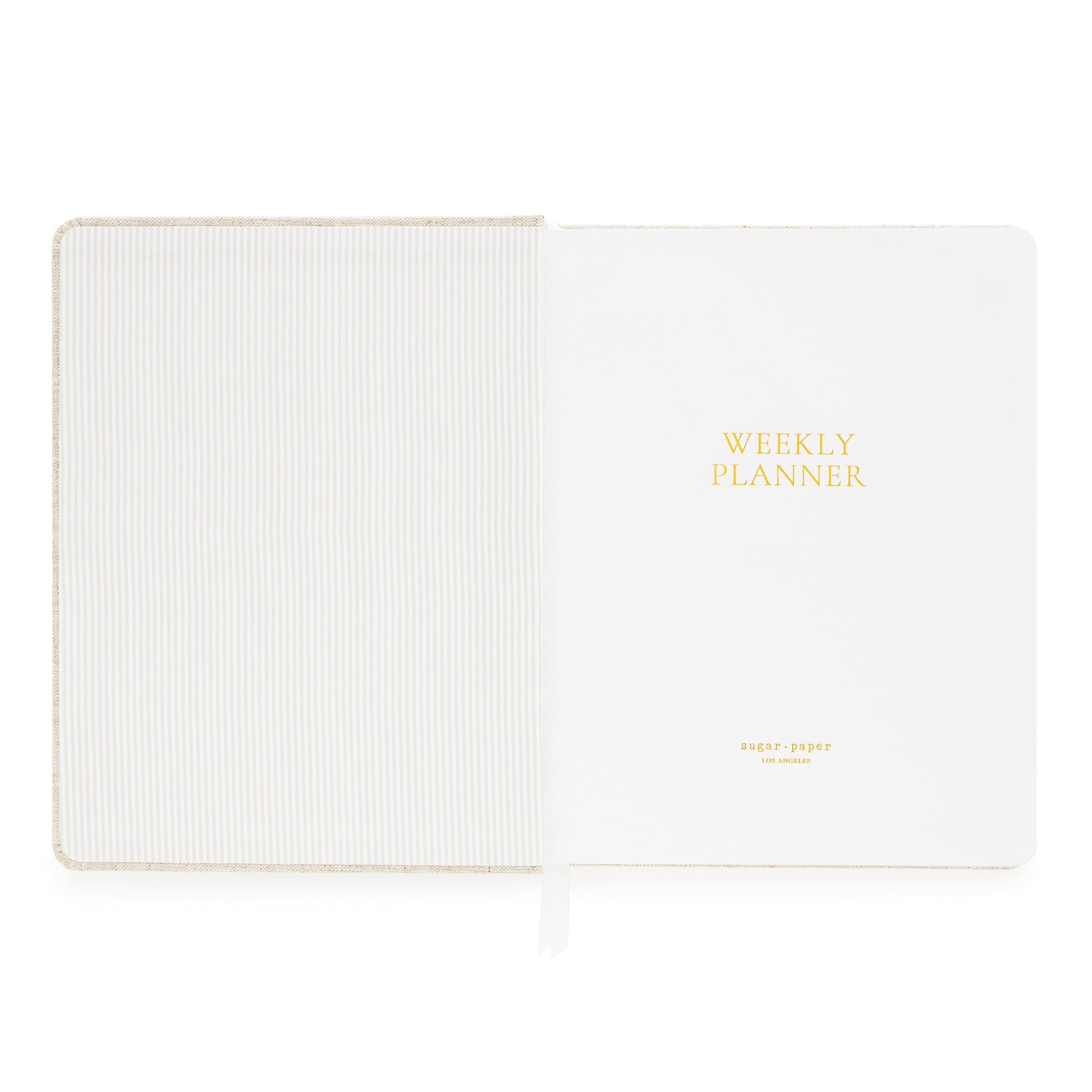 Title page of weekly planner