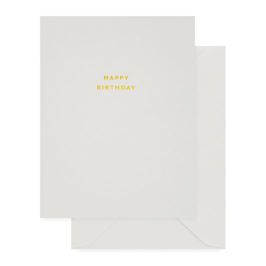 Grey happy birthday card
