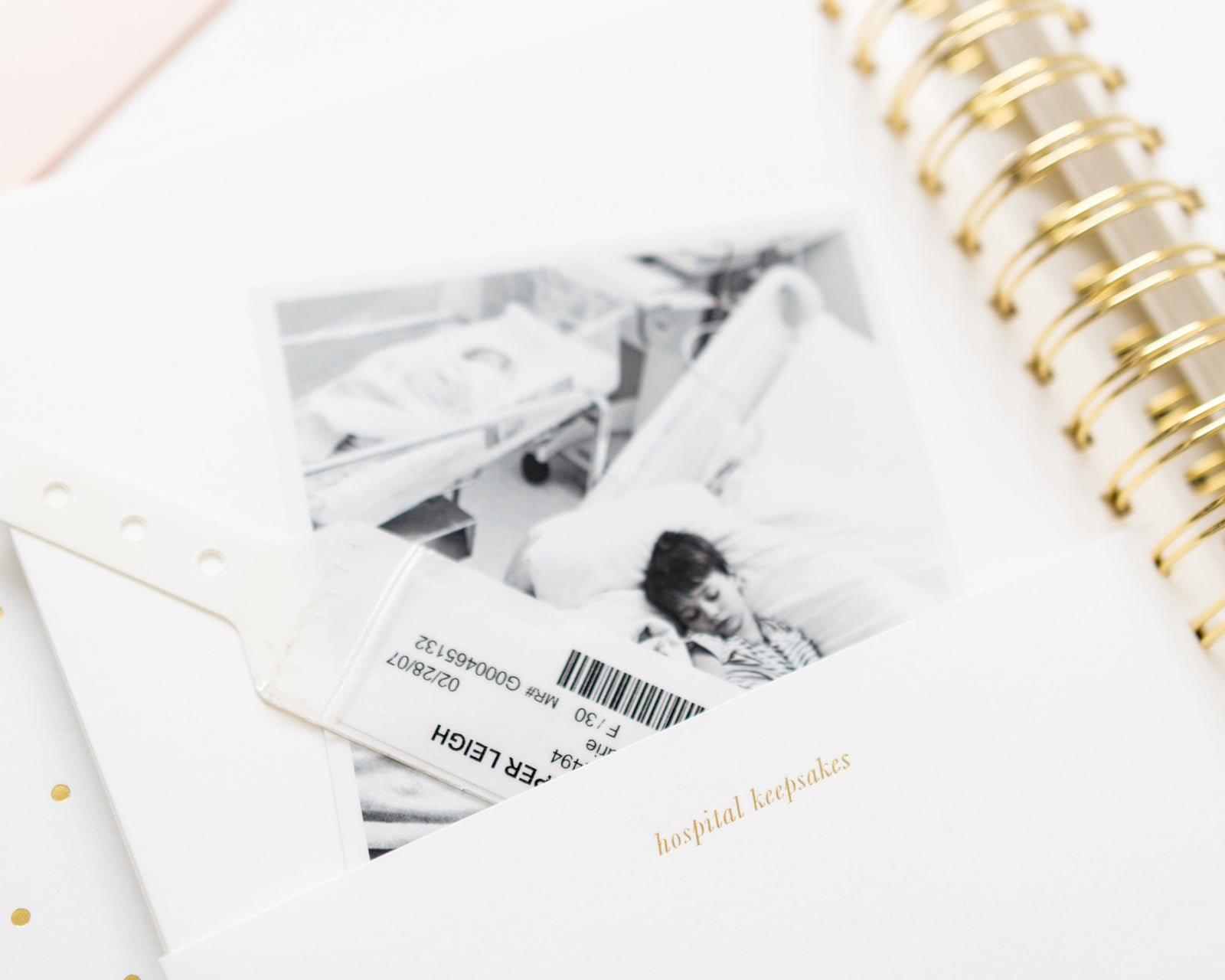 Hospital Keepsakes Pocket in Baby Book