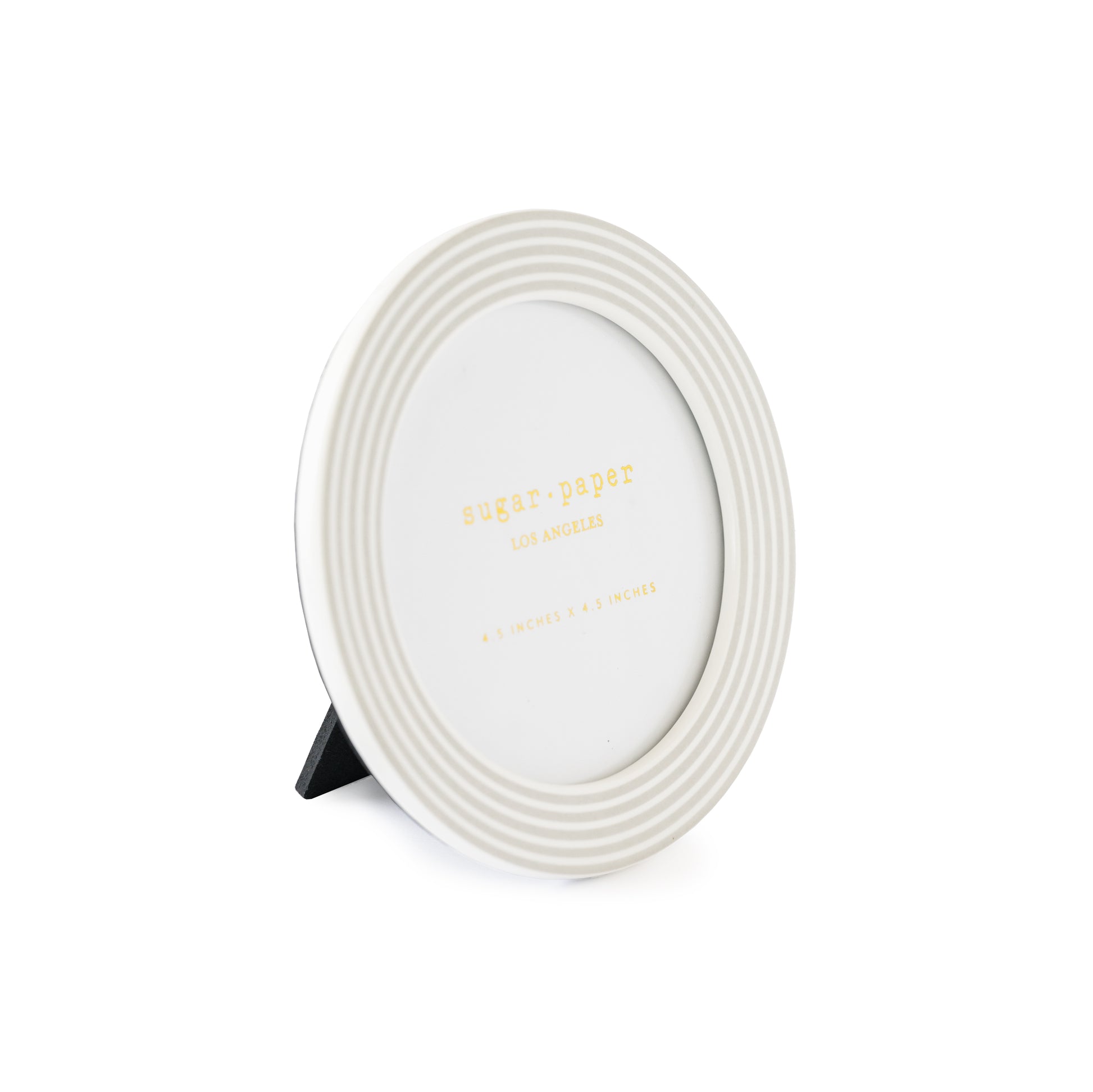 grey stripe round frame angled