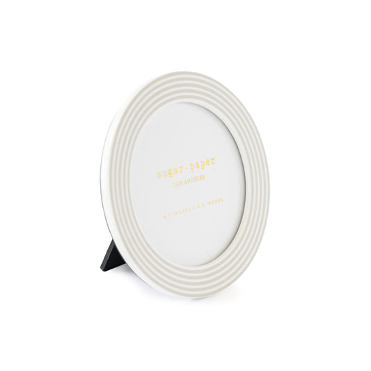grey stripe round frame angled