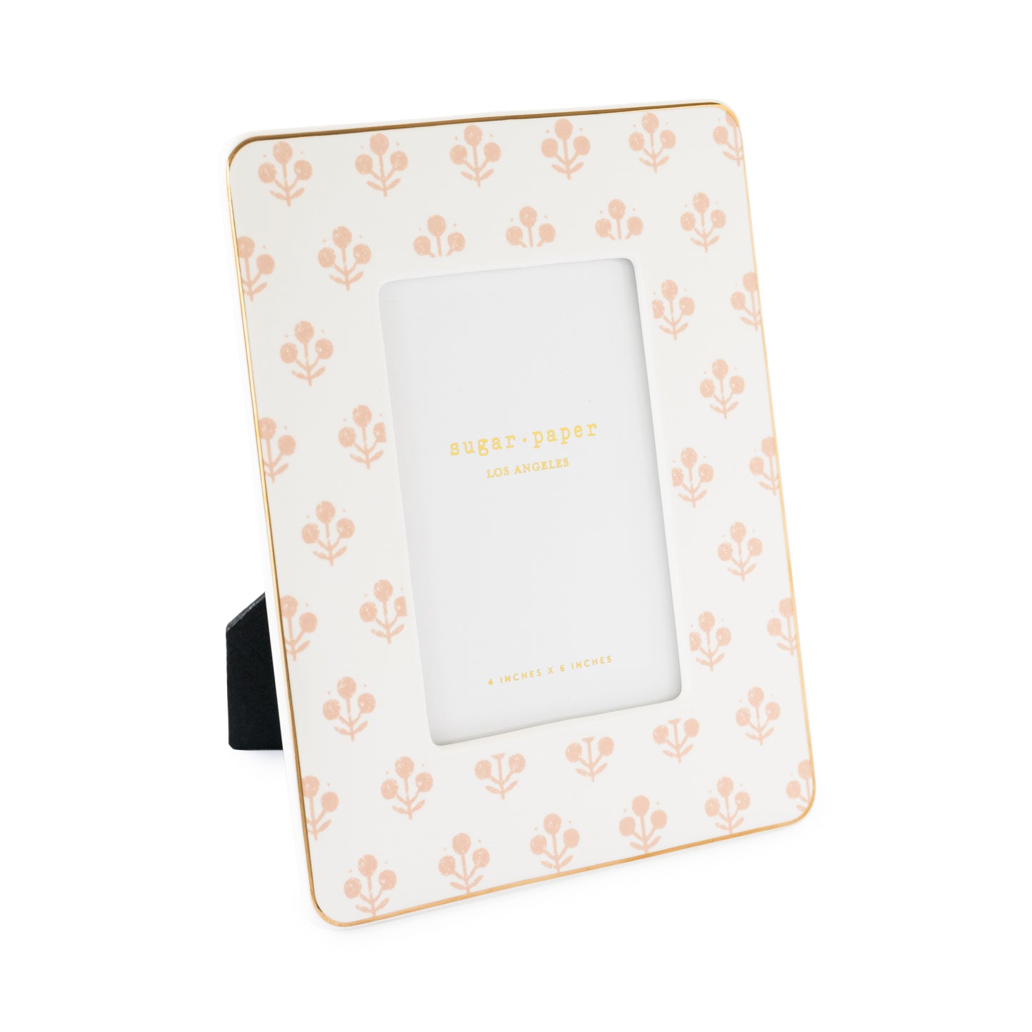 rose floral frame angled