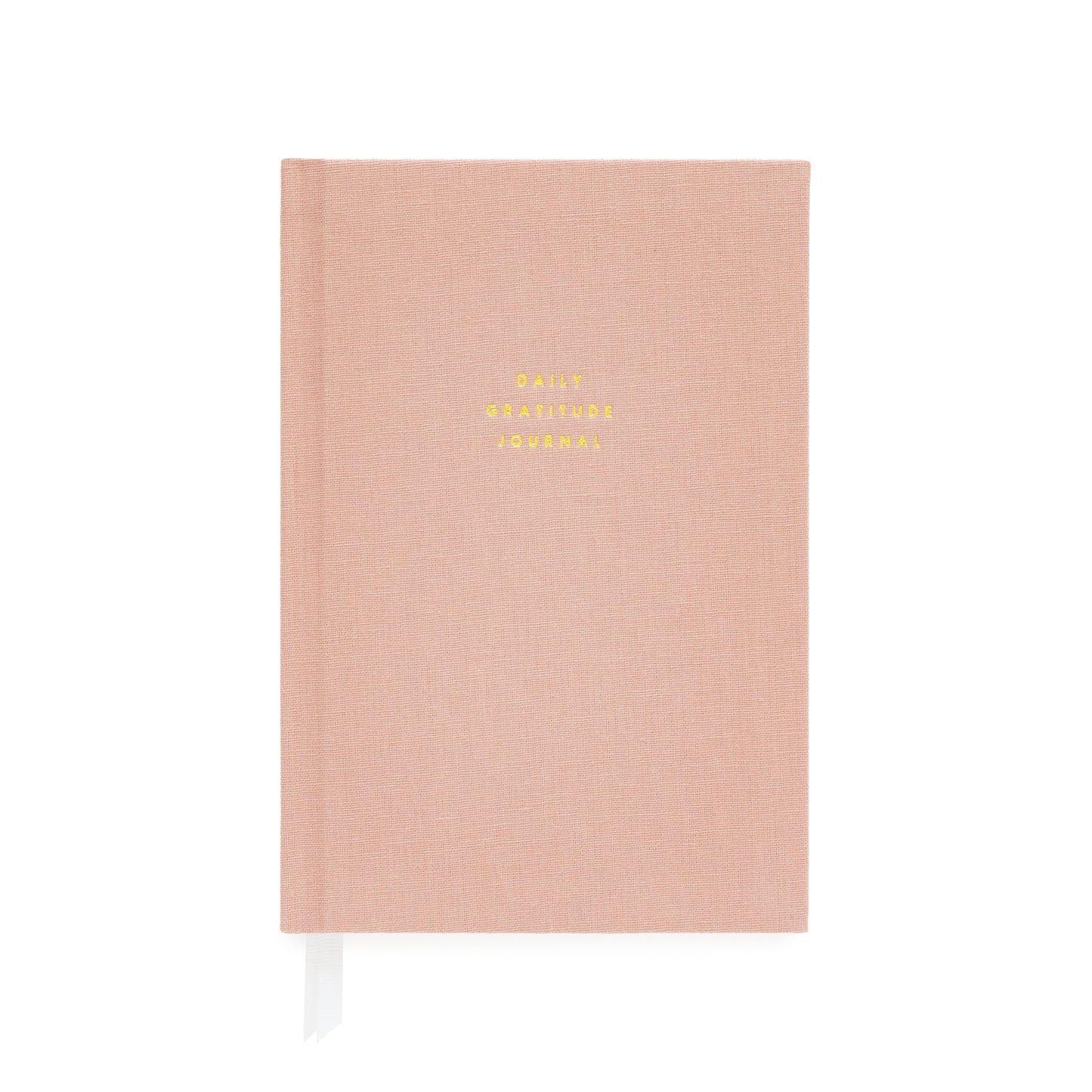 rose linen gratitude journal cover