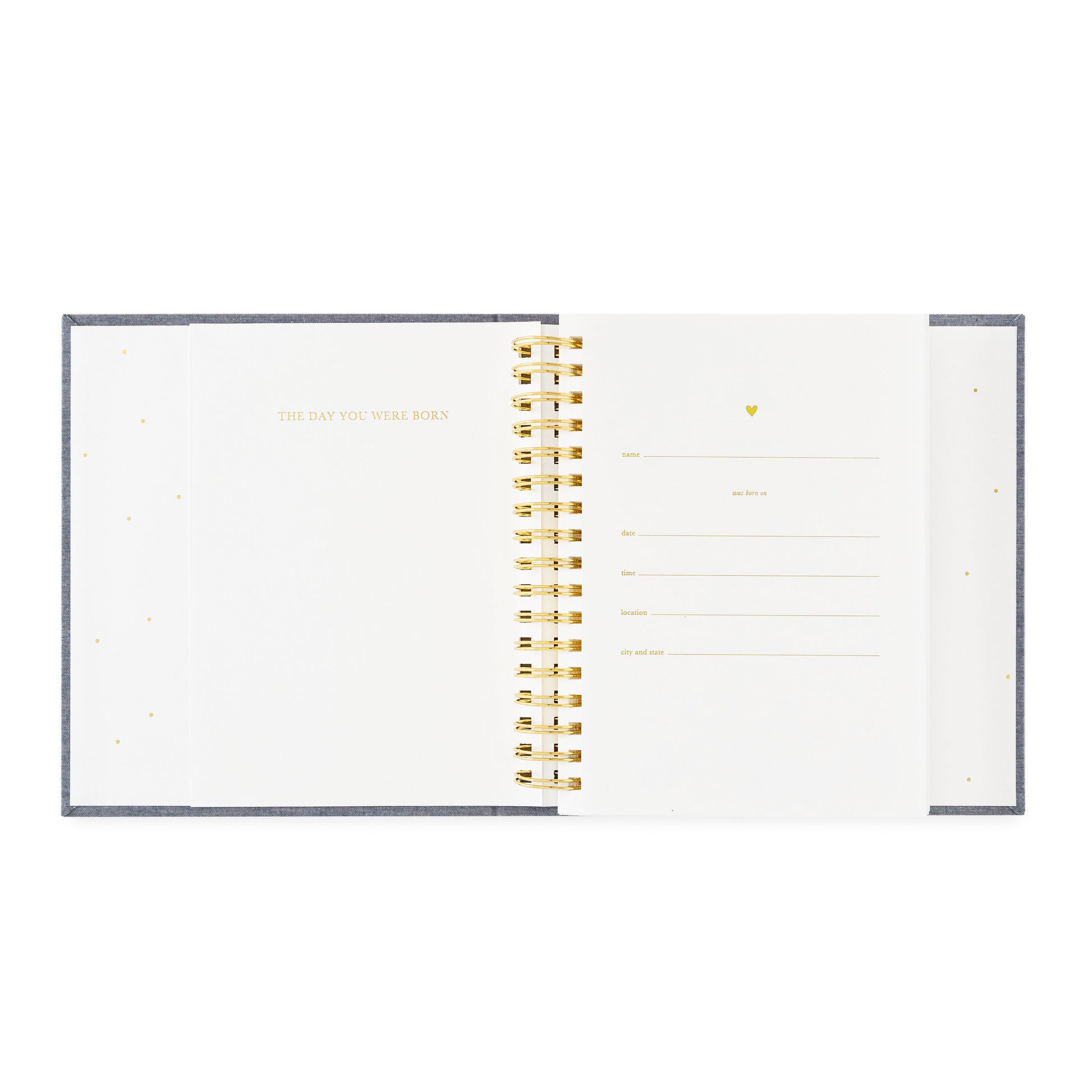 birthday book open to day you were born pages