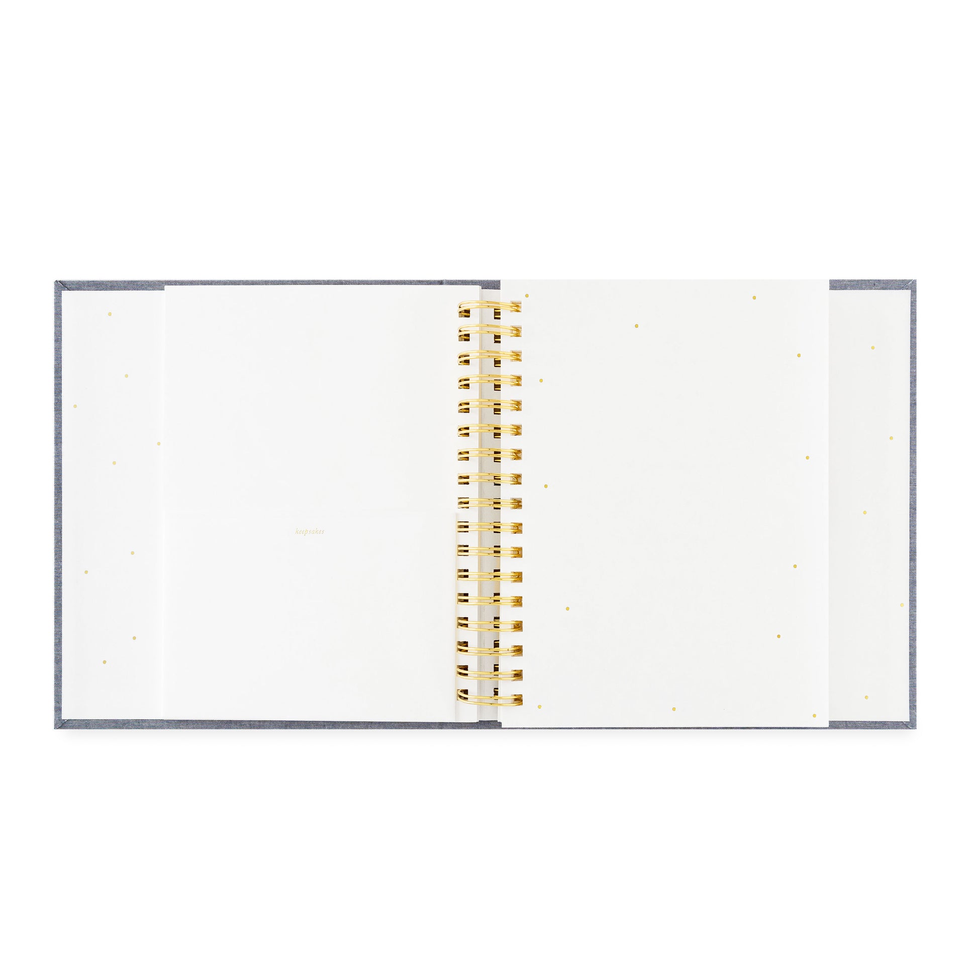 birthday book open to folder pocket