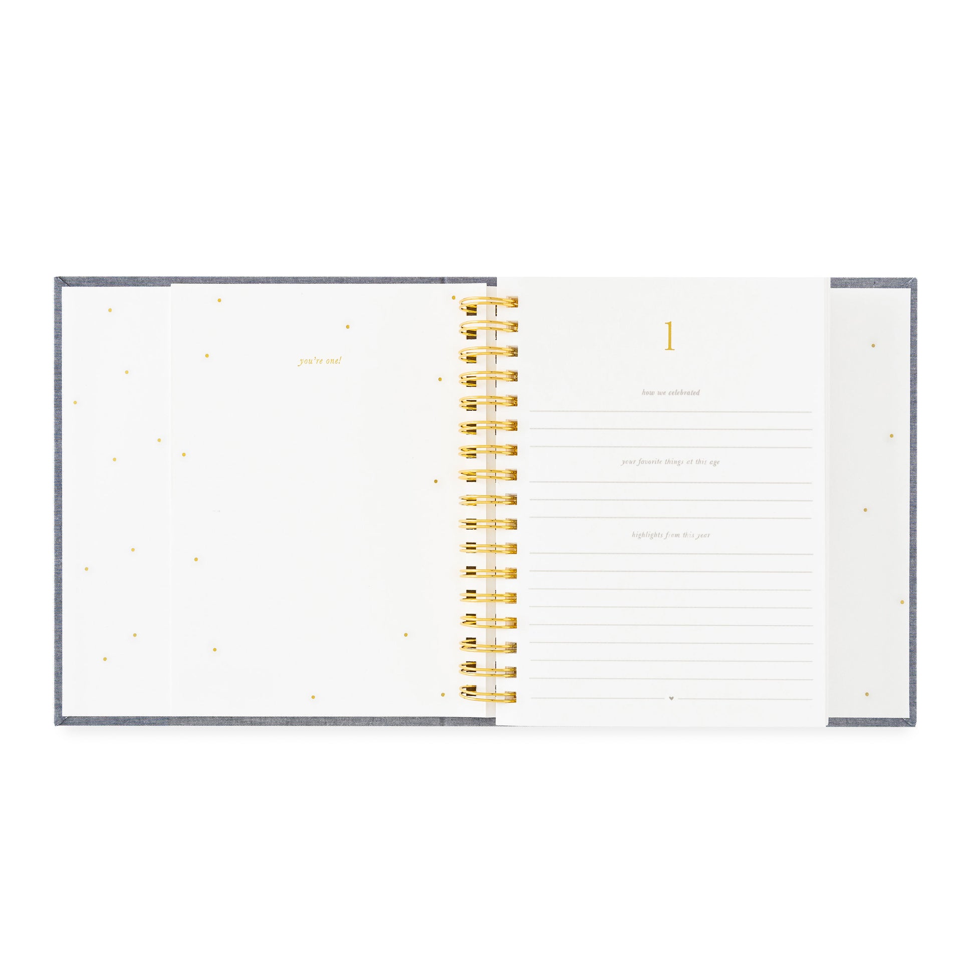 birthday book open to year 1