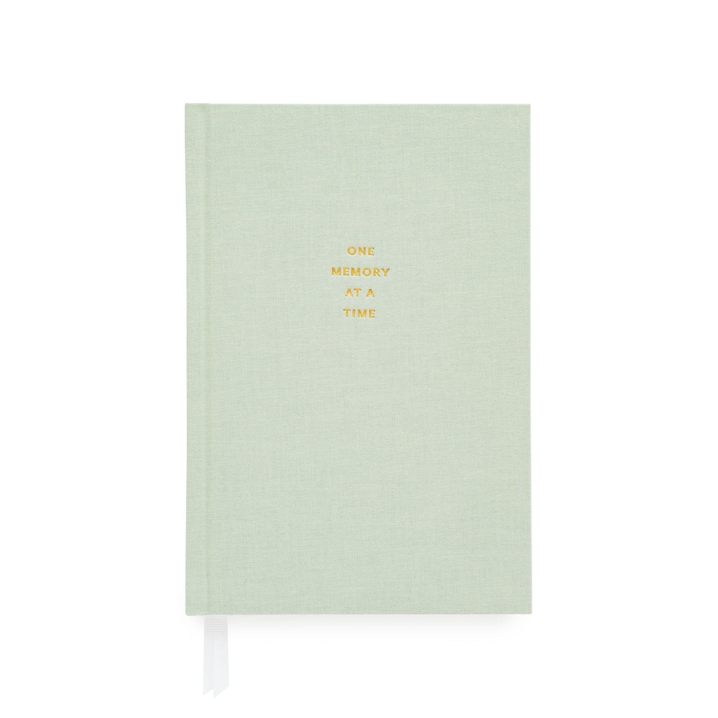 Skylight one memory at a time journal foil stamped with one memory at a time in gold