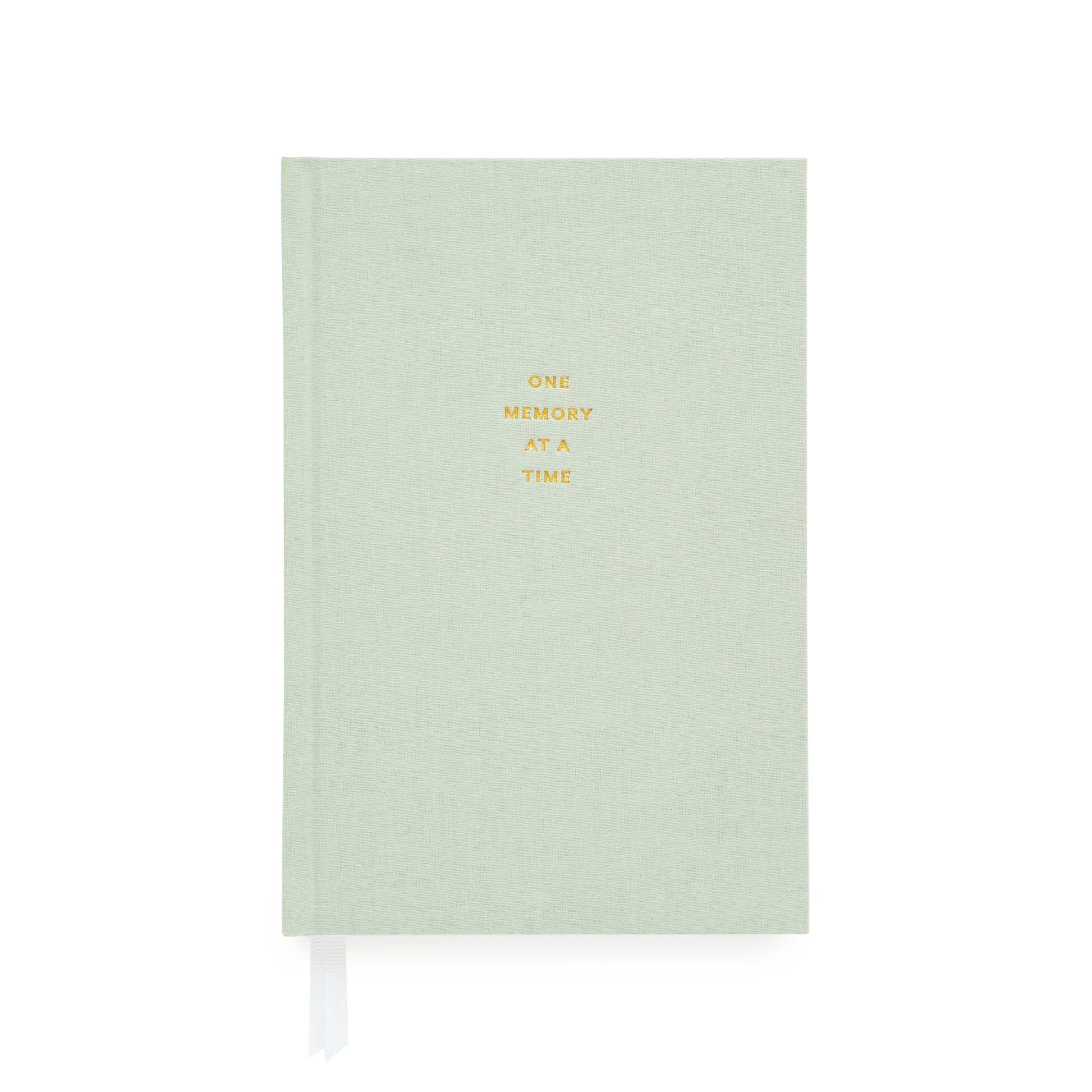 Skylight one memory at a time journal foil stamped with one memory at a time in gold