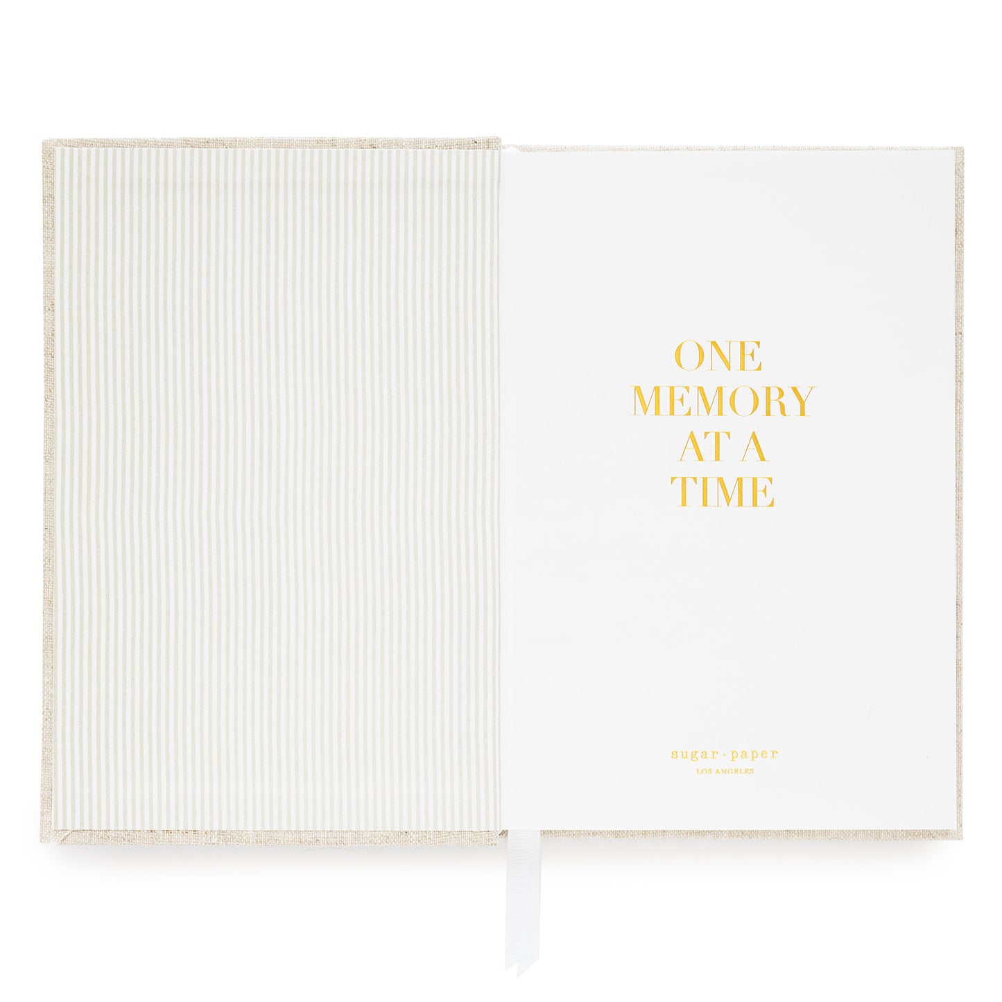 title page of one memory at a time in gold foil