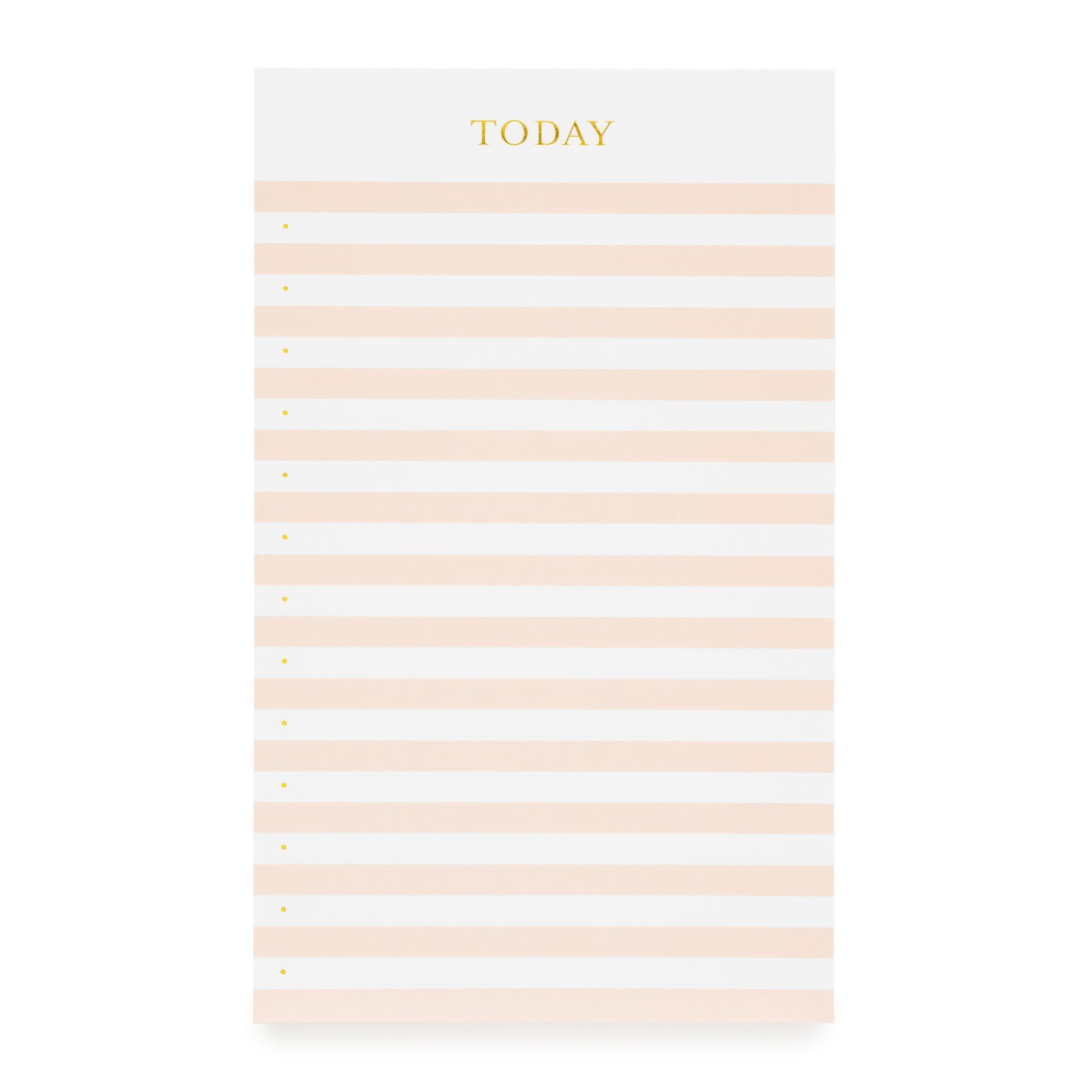 pink and white striped today notepad