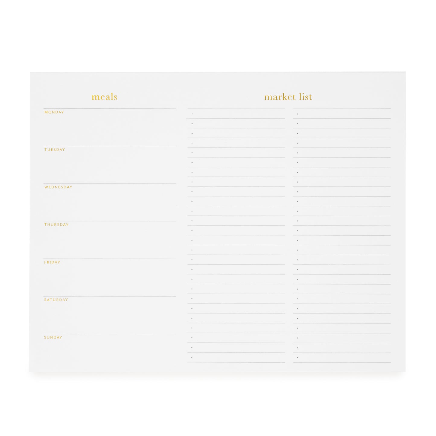 The Meal Planning Pad