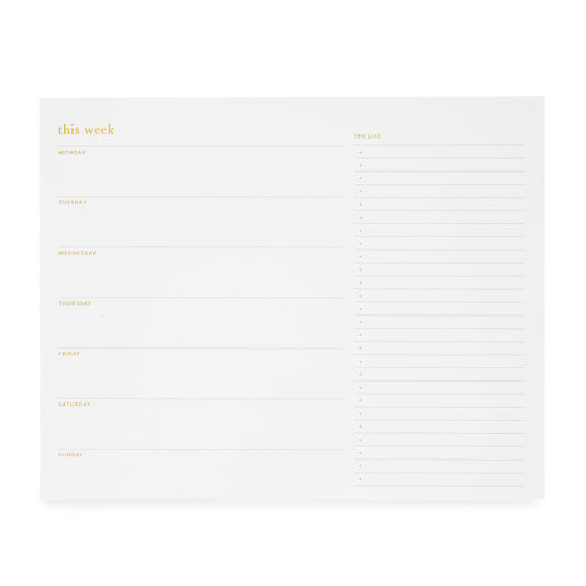 The Weekly Planning Pad