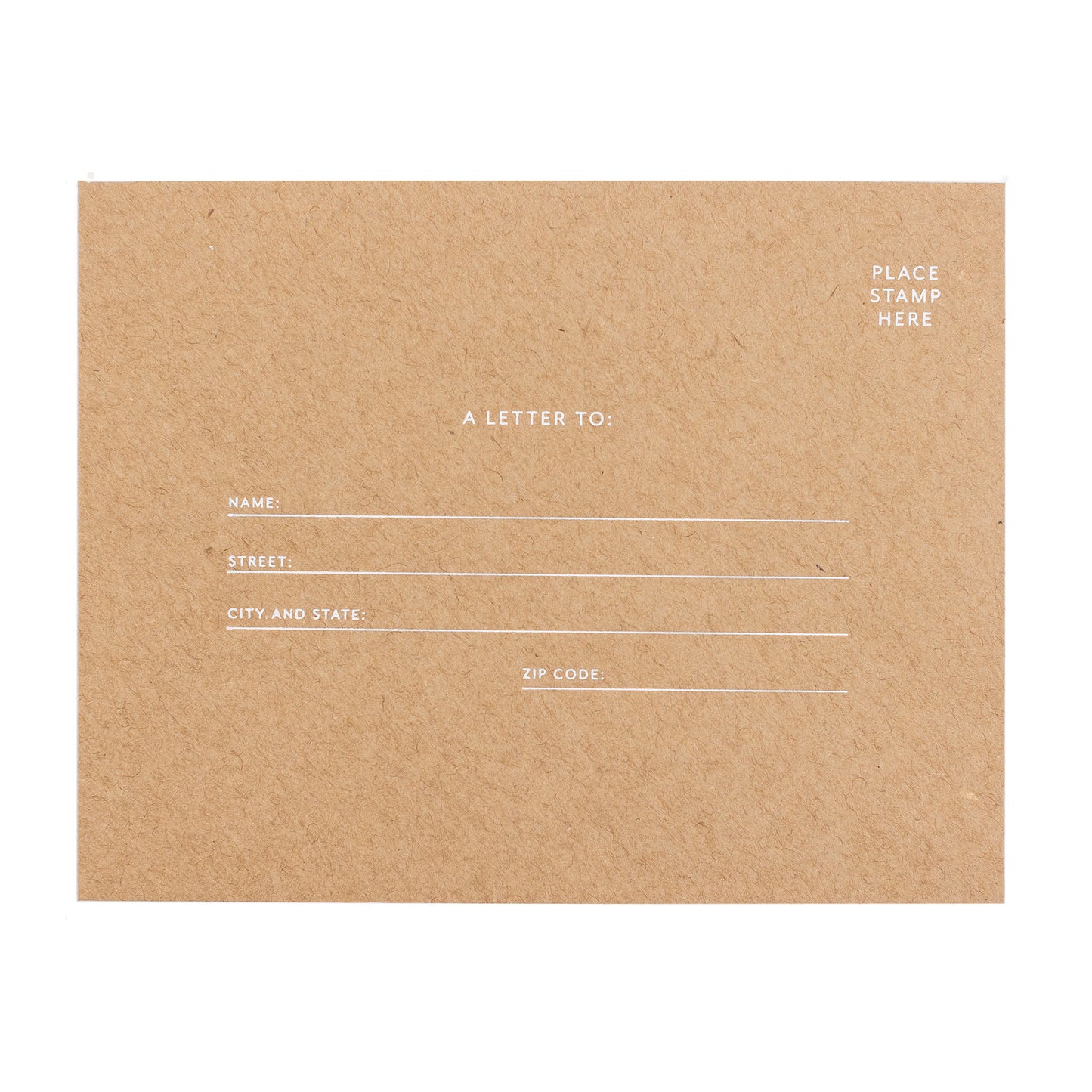 camp notes brown kraft envelope