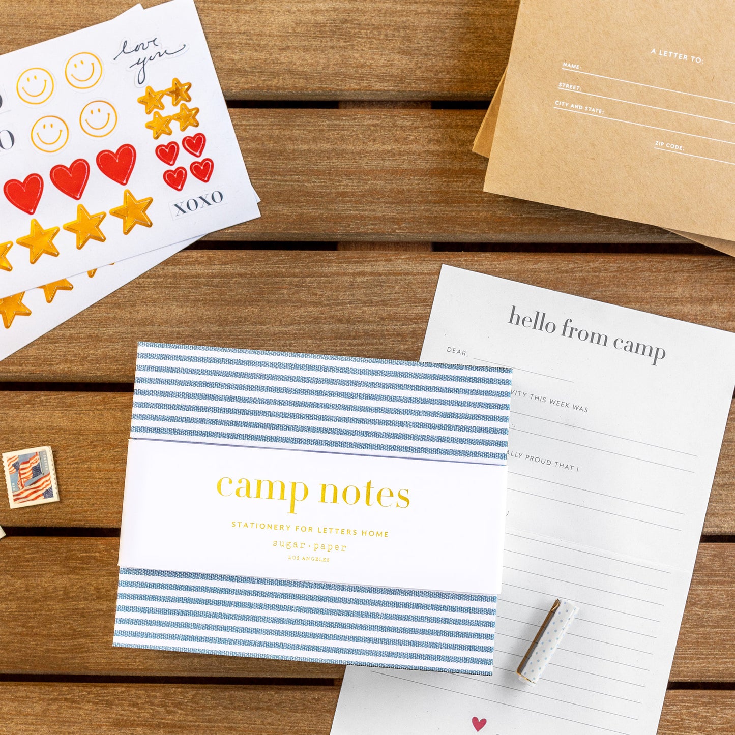 Camp Notes on Table