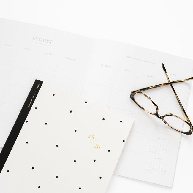 25-26 monthly planner 1 closed 1 open to the august monthly grid