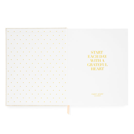 Start Each Day with a Grateful Heart Title Page of Desk Agenda