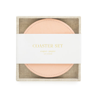 Pink Coaster Set