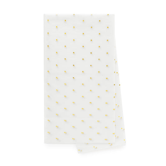 White with gold dot tissue paper