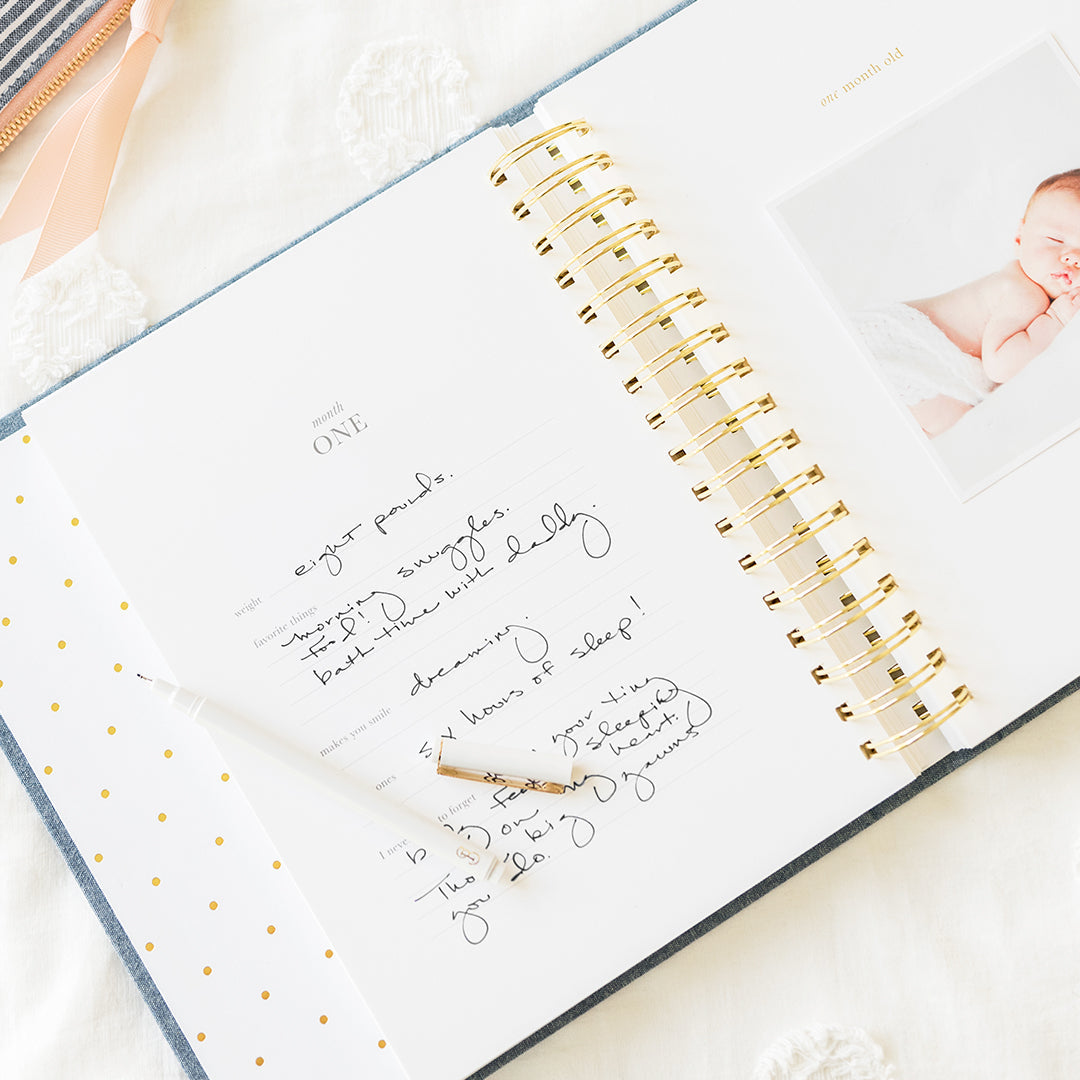 Mist Green Baby Book