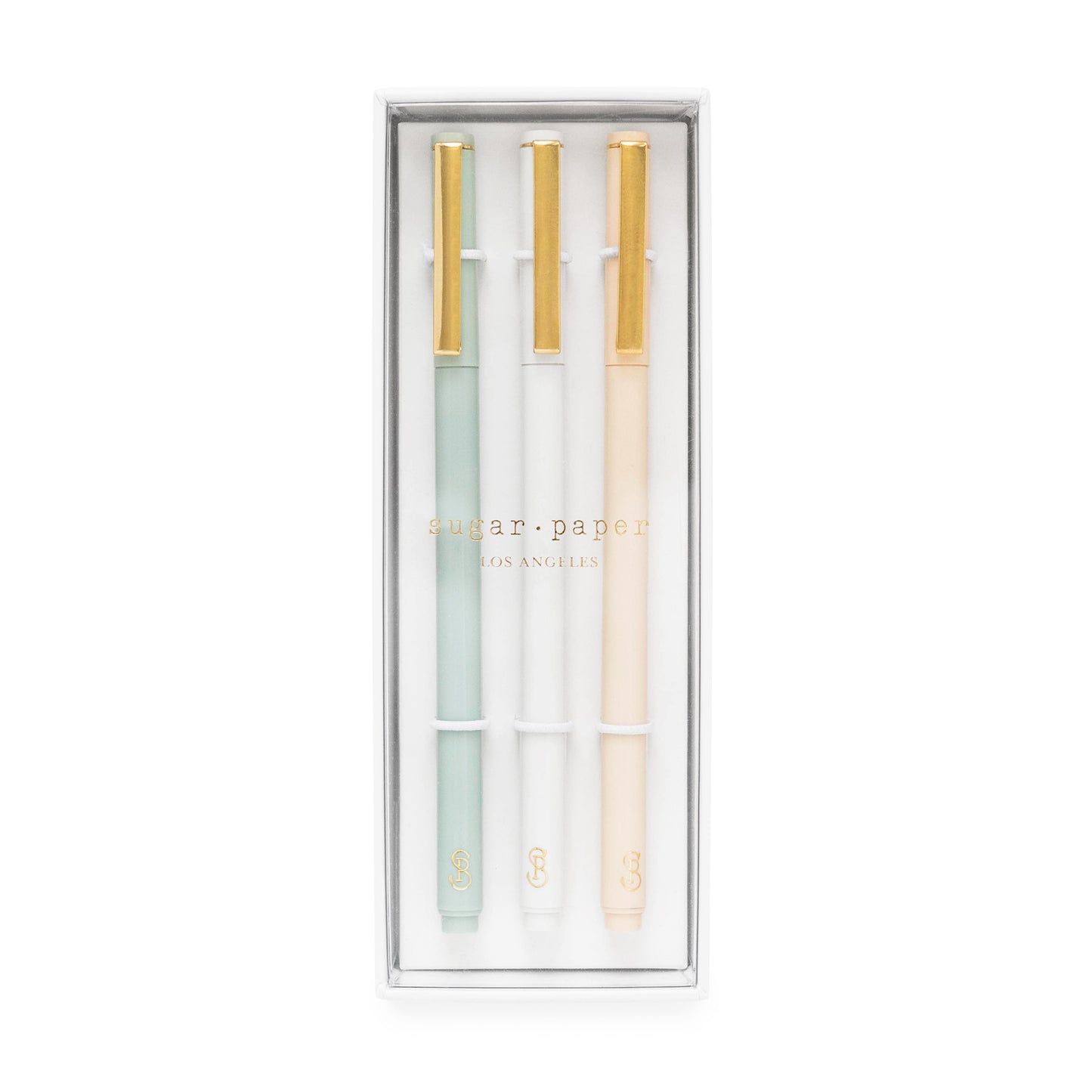 assorted solid color felt pen trio