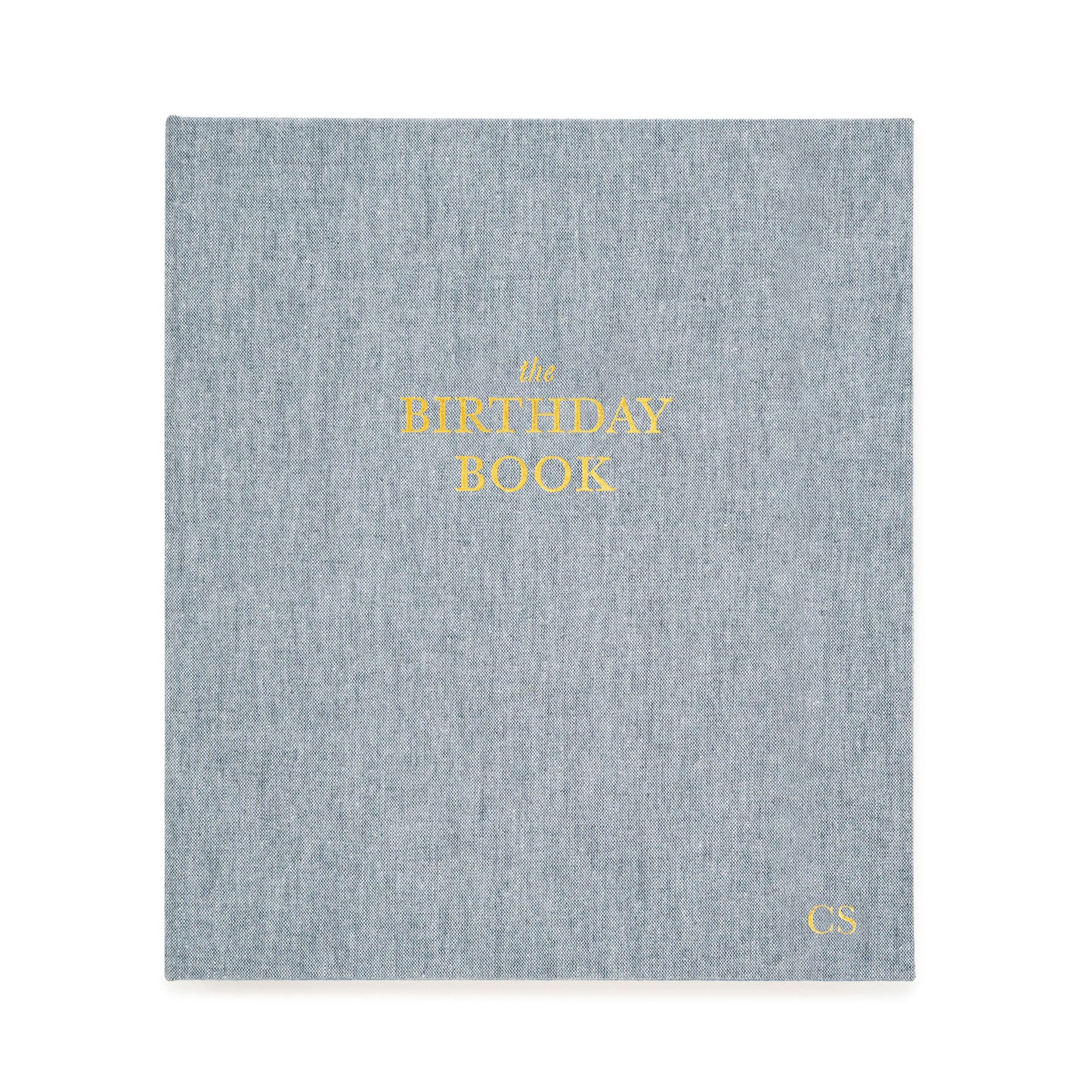 birthday book cover with monogram