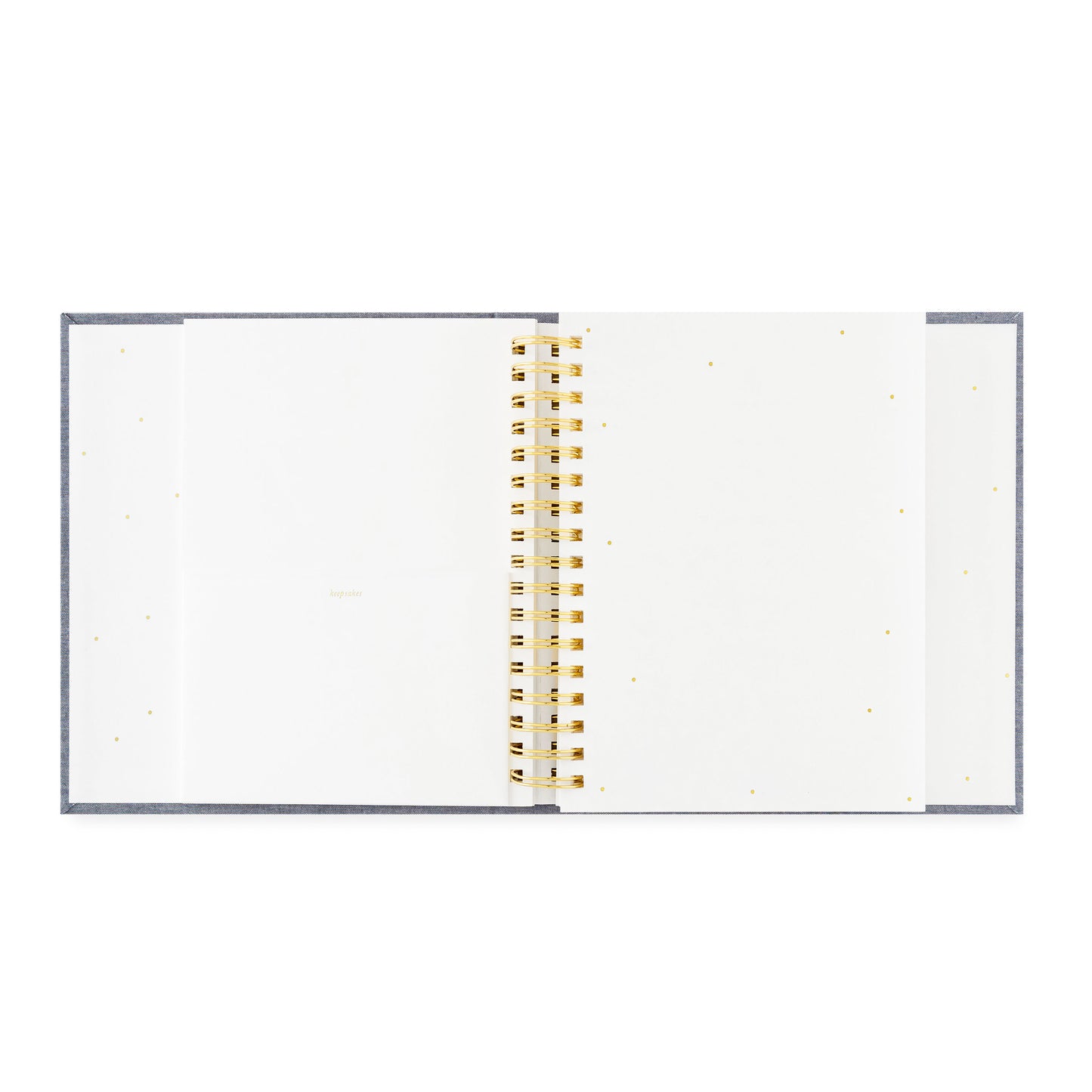 birthday book open to folder pocket