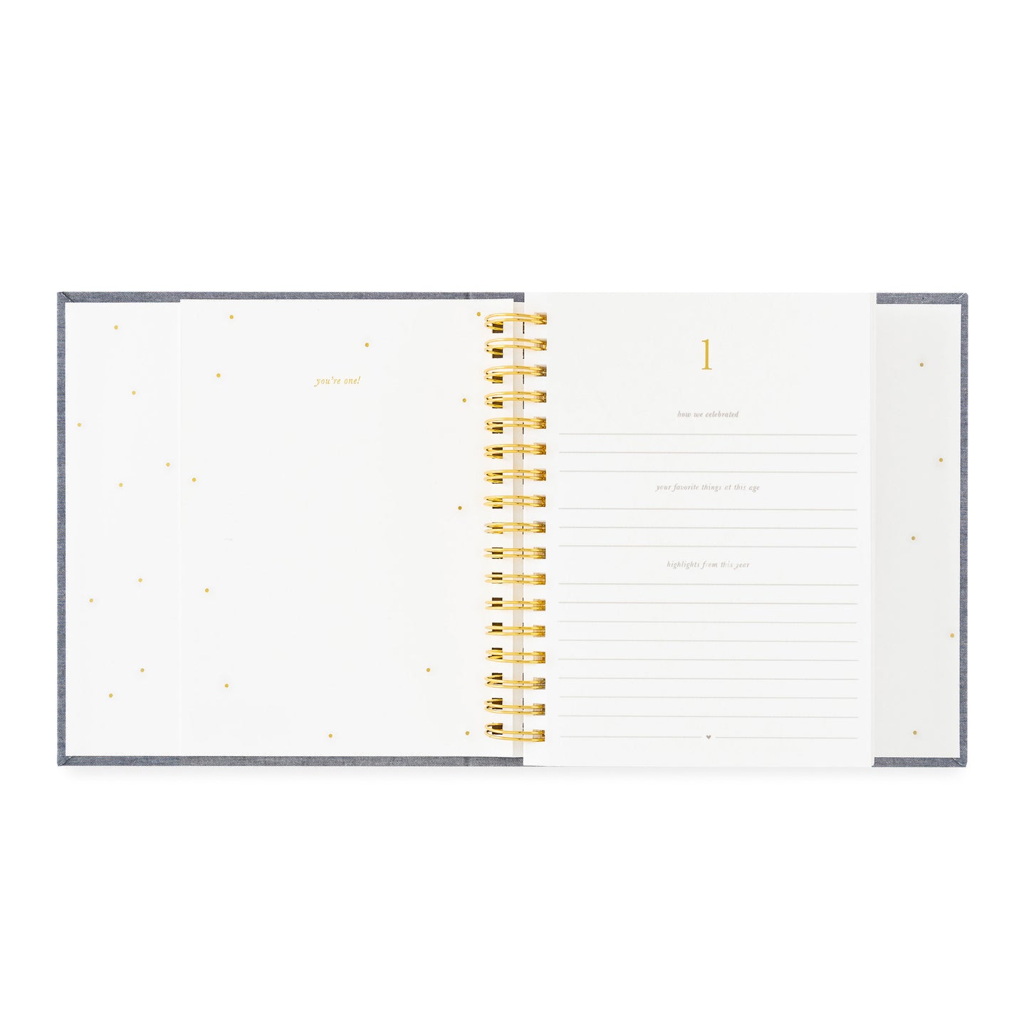 birthday book open to year one