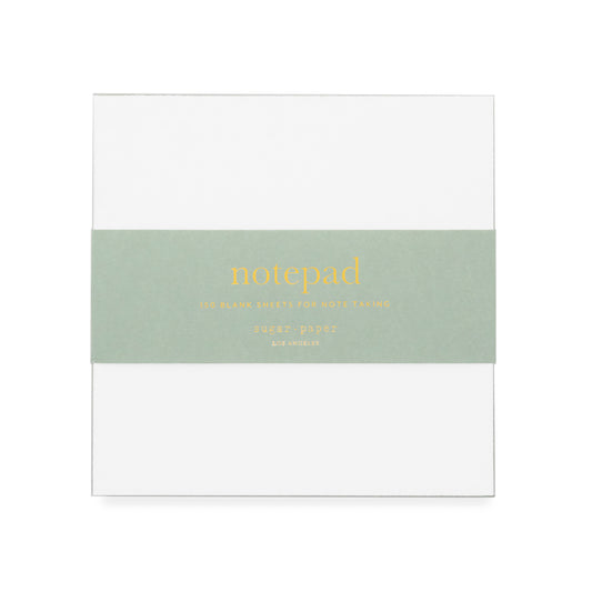 Green painted notepad
