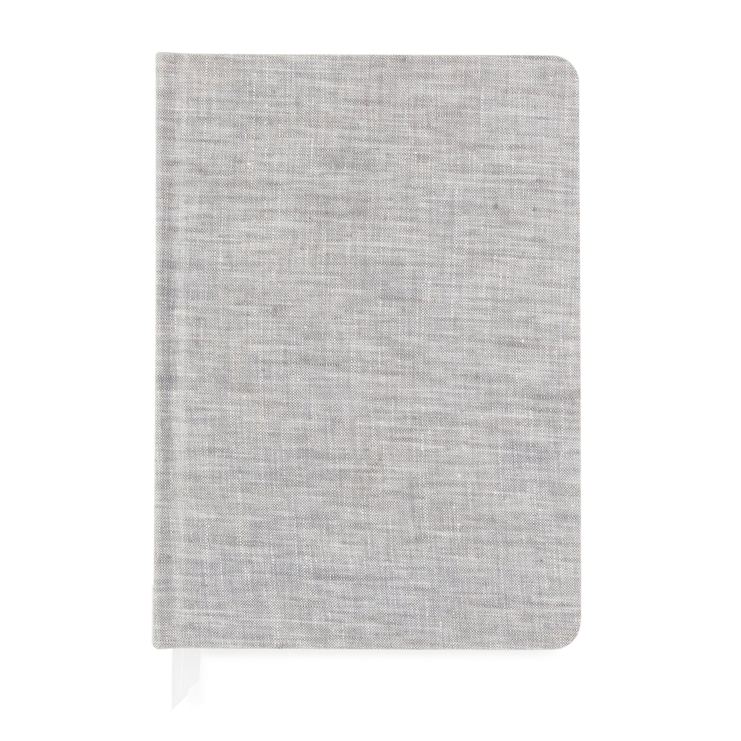 Solid grey fabric journal cover