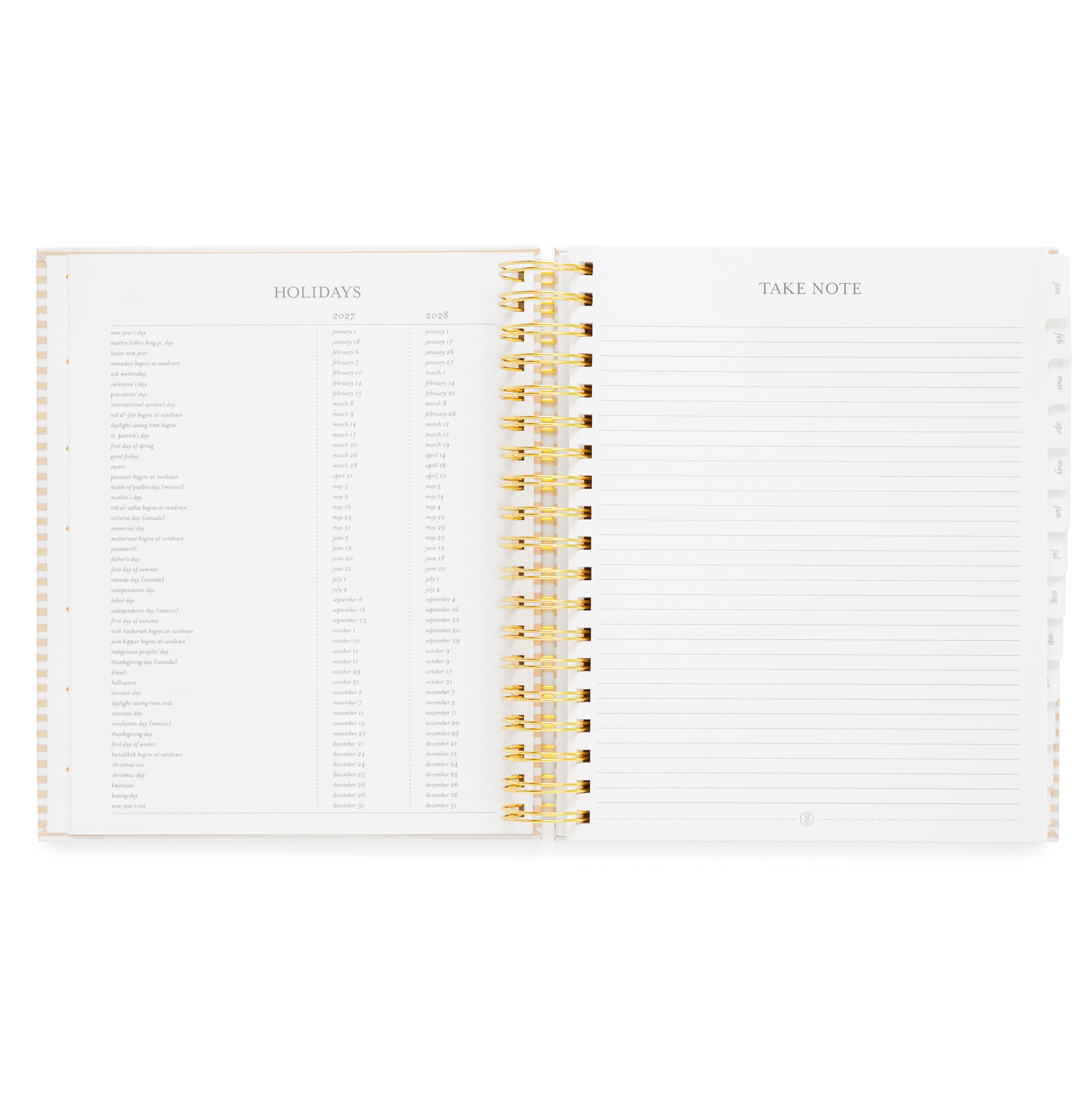 2027 Navy Daily Spiral Planner | Sugar Paper