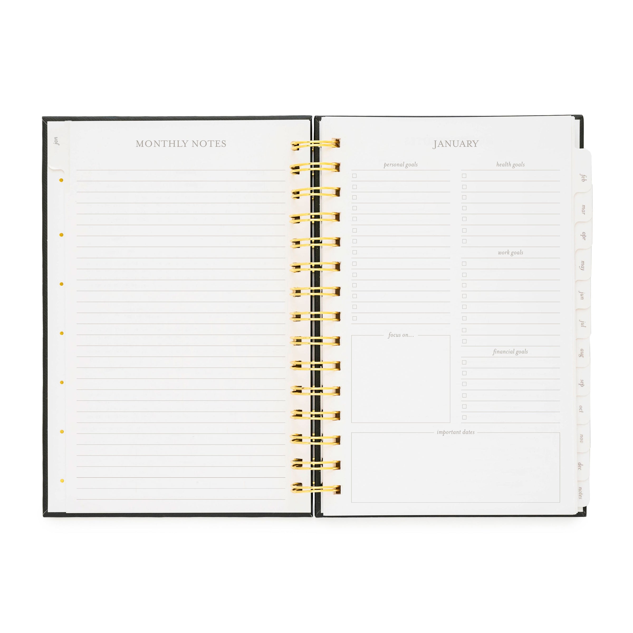 Pocket 2024 Month On One Page Planner Inserts
