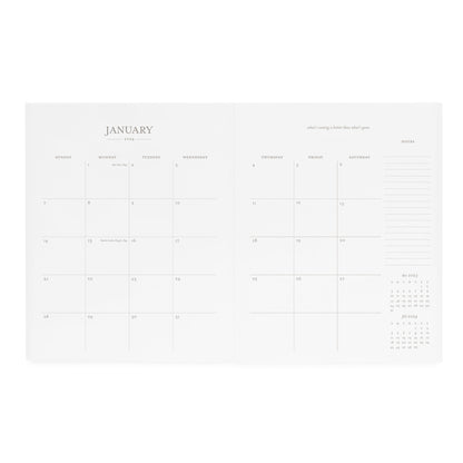 2024 monthly planner interior monthly grid
