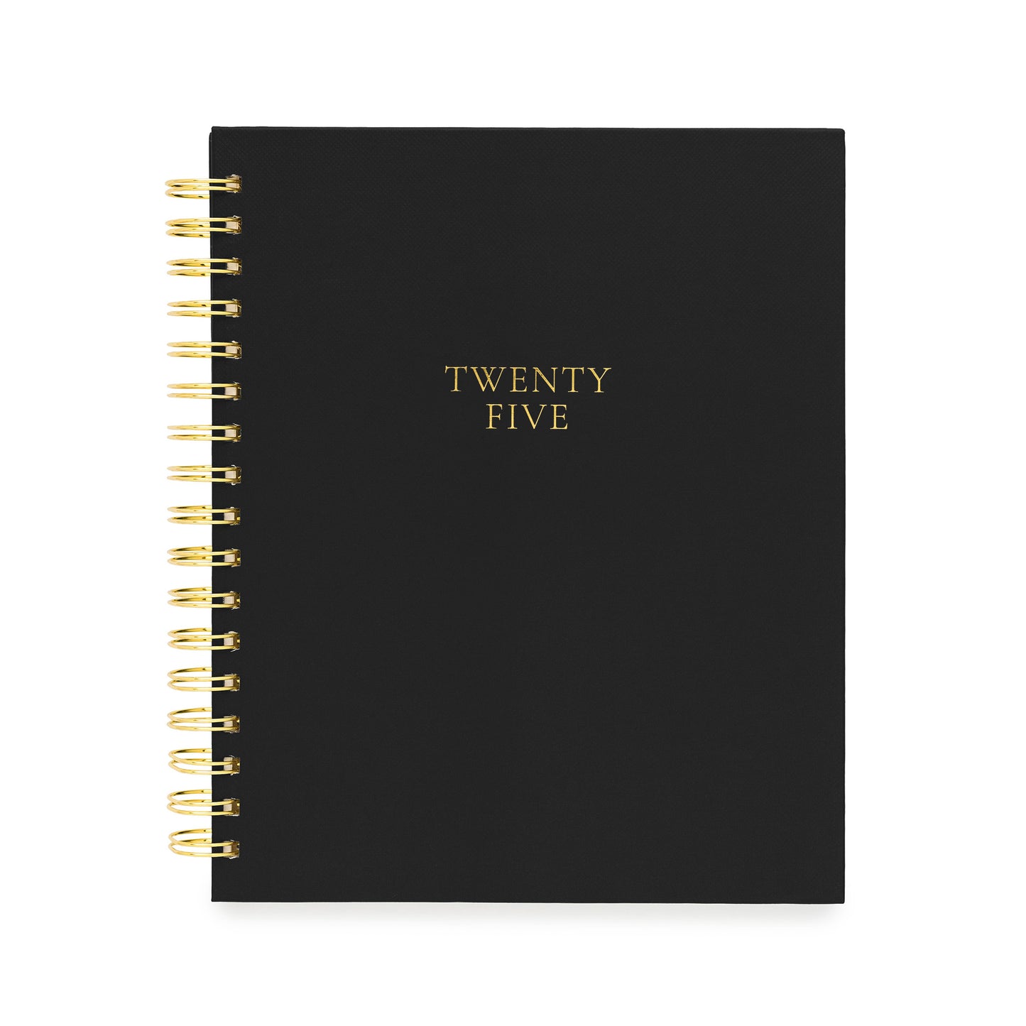 2025 Black Signature Spiral Planner