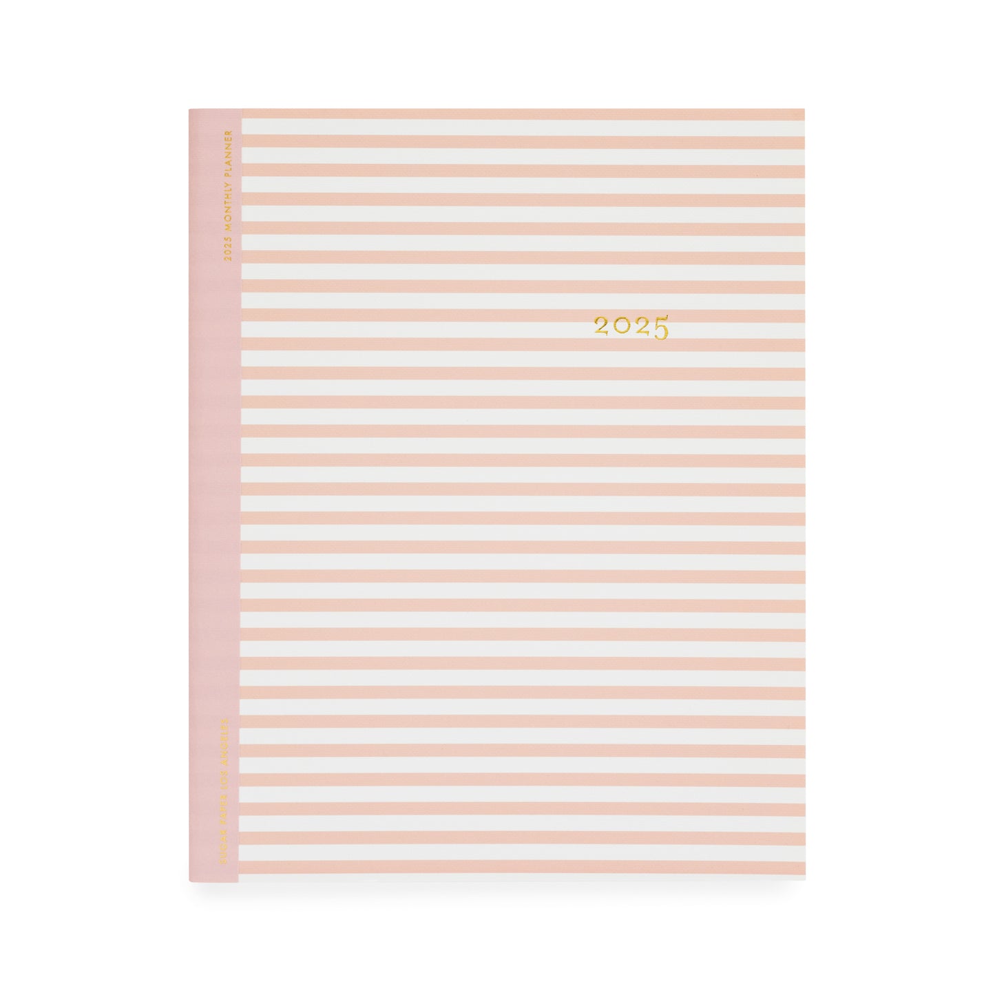 2025 Rose Stripe Monthly Planner