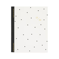 2025-2026 Black Scatter Dot Monthly Academic Planner