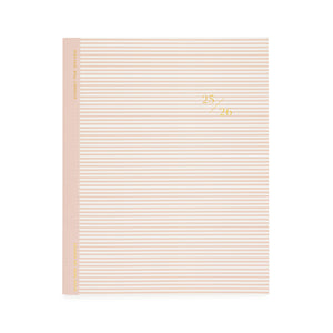 rose stripe 25/26 academic planner cover