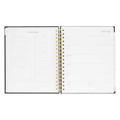 Open planner showing weekly layout for January 2026 with weekly to do lists and space for each day of the week