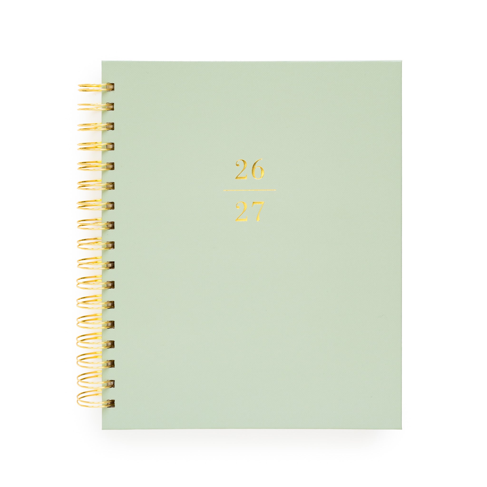 2026-2027 Office Green Spiral Weekly Monthly Student Planner