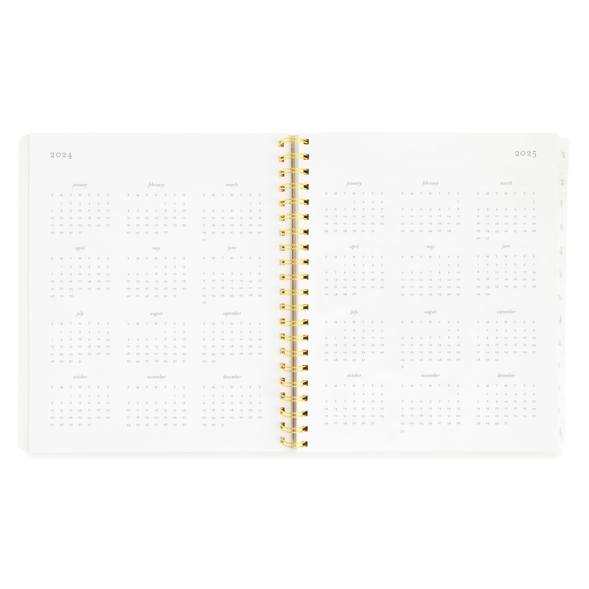 2024 large daily planner interior 2024-2025 pages