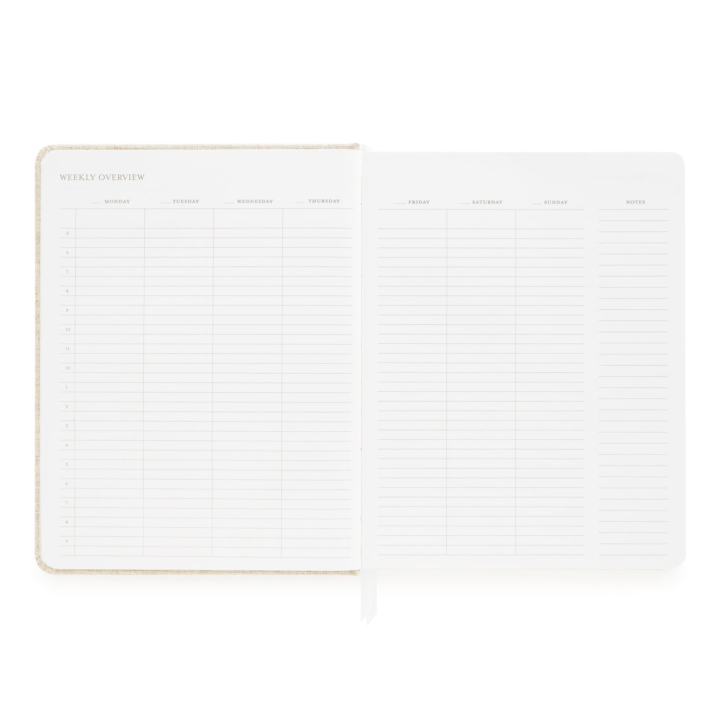 Pale Pink Undated Daily Planner