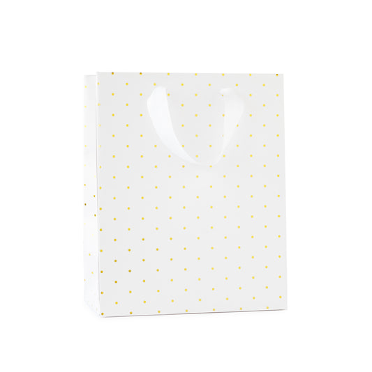 Gold Swiss Dot Gift Bag