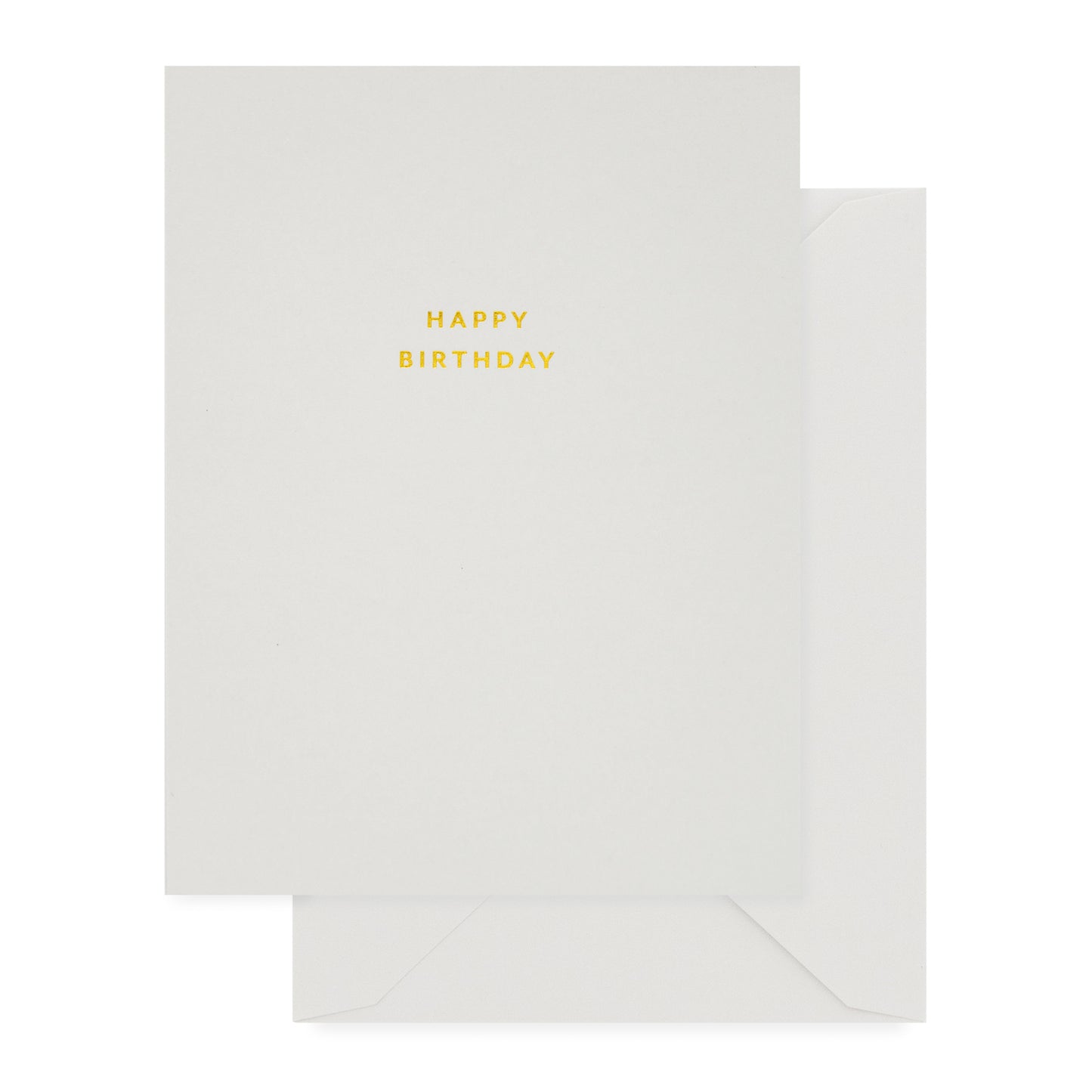 Grey happy birthday card
