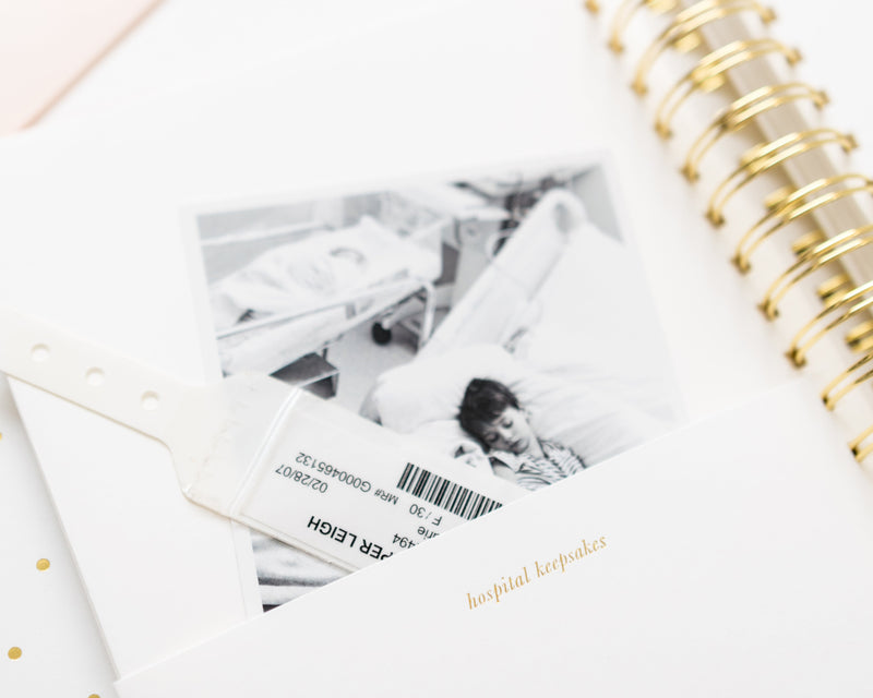 Hospital Keepsakes Pocket in Baby Book