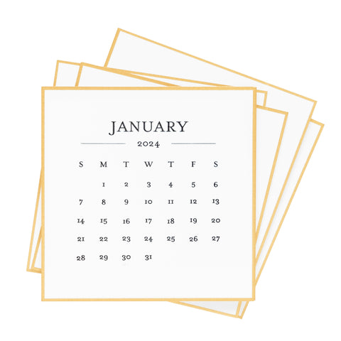 Desk Calendar Refill, 2024