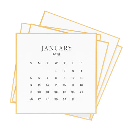 2025 Black Desk Calendar Refill