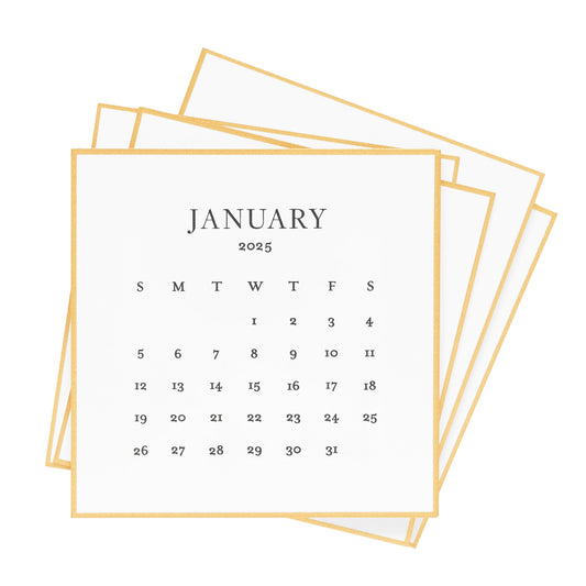 2025 Black Desk Calendar Refill