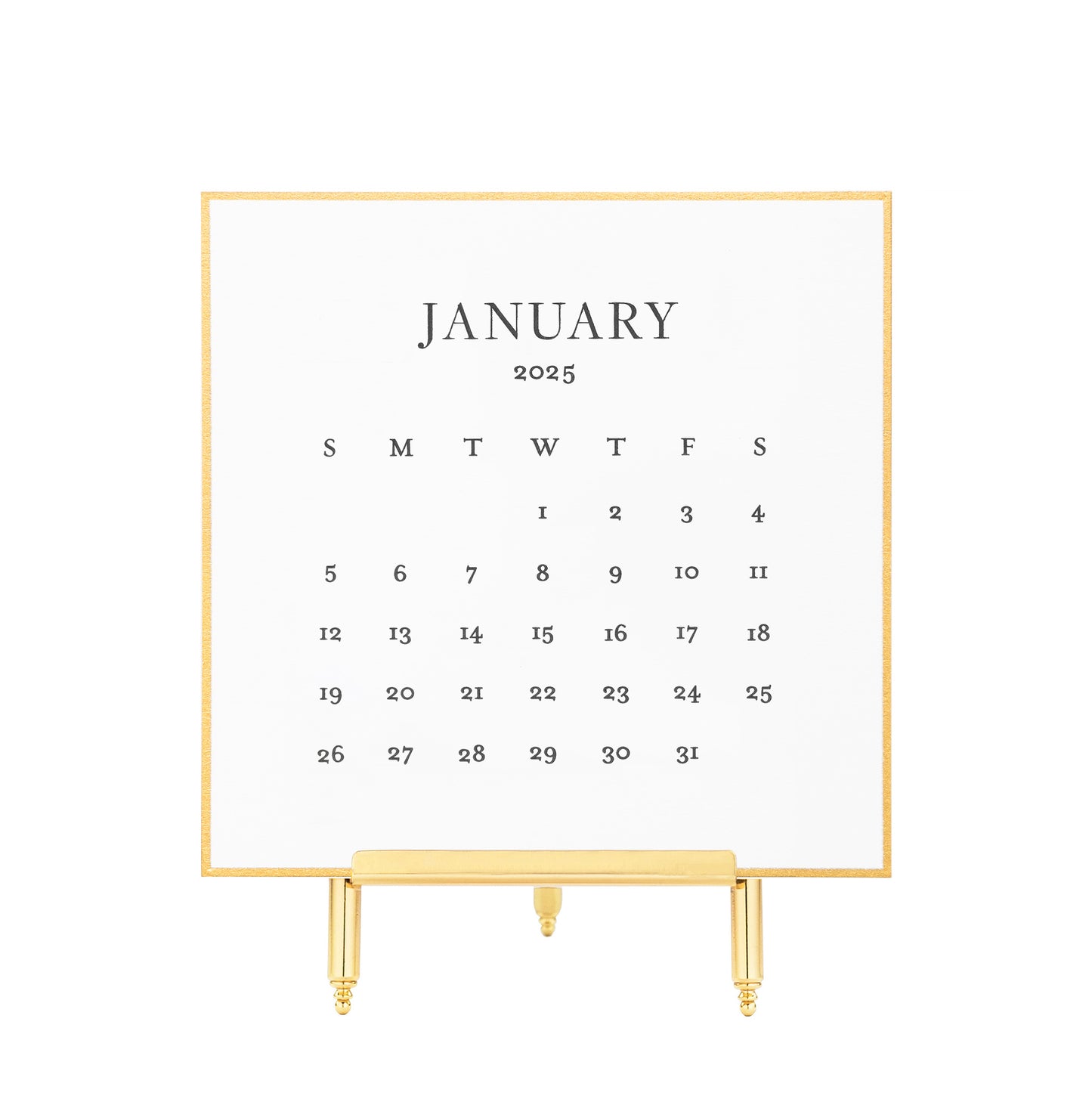 2025 Black Desk Calendar